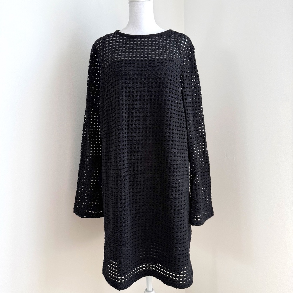 NWT Mango Openwork Cotton Blend Dress